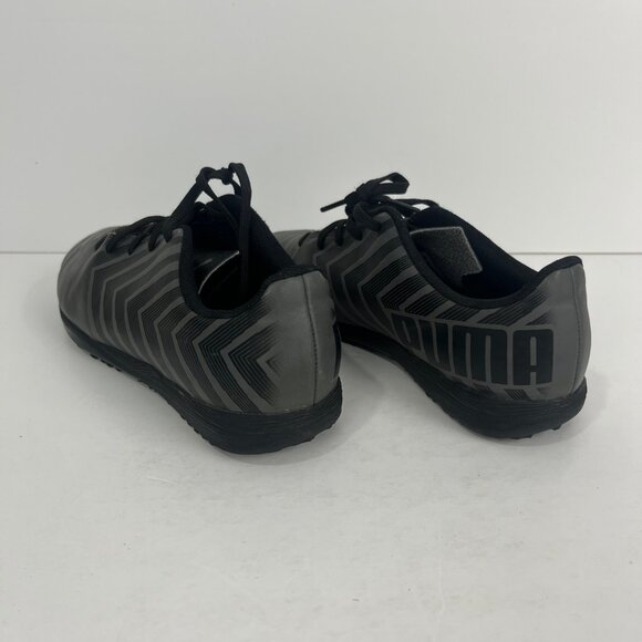 Puma Kids Activewear Sneakers Size 4 EU 35.5 Black Gray Lace Up Low Top - Picture 3 of 6